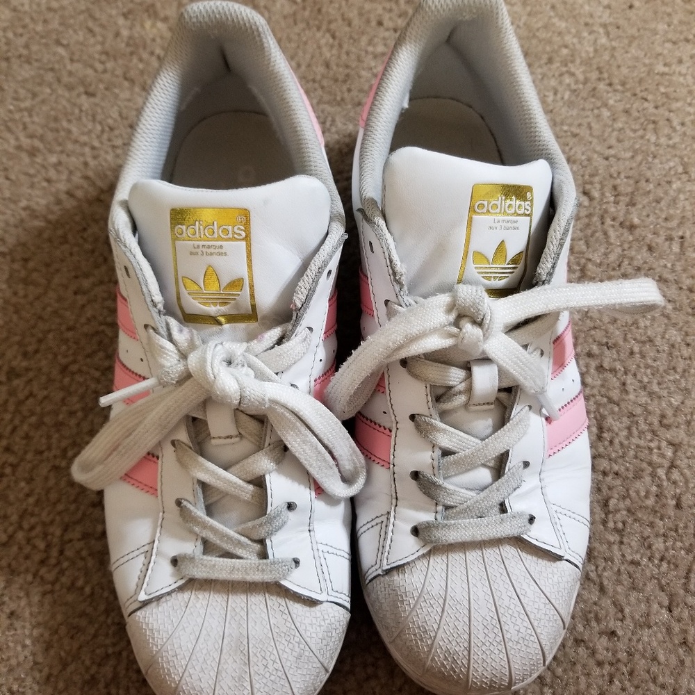 Adidas Superstar (Pink Stripe)